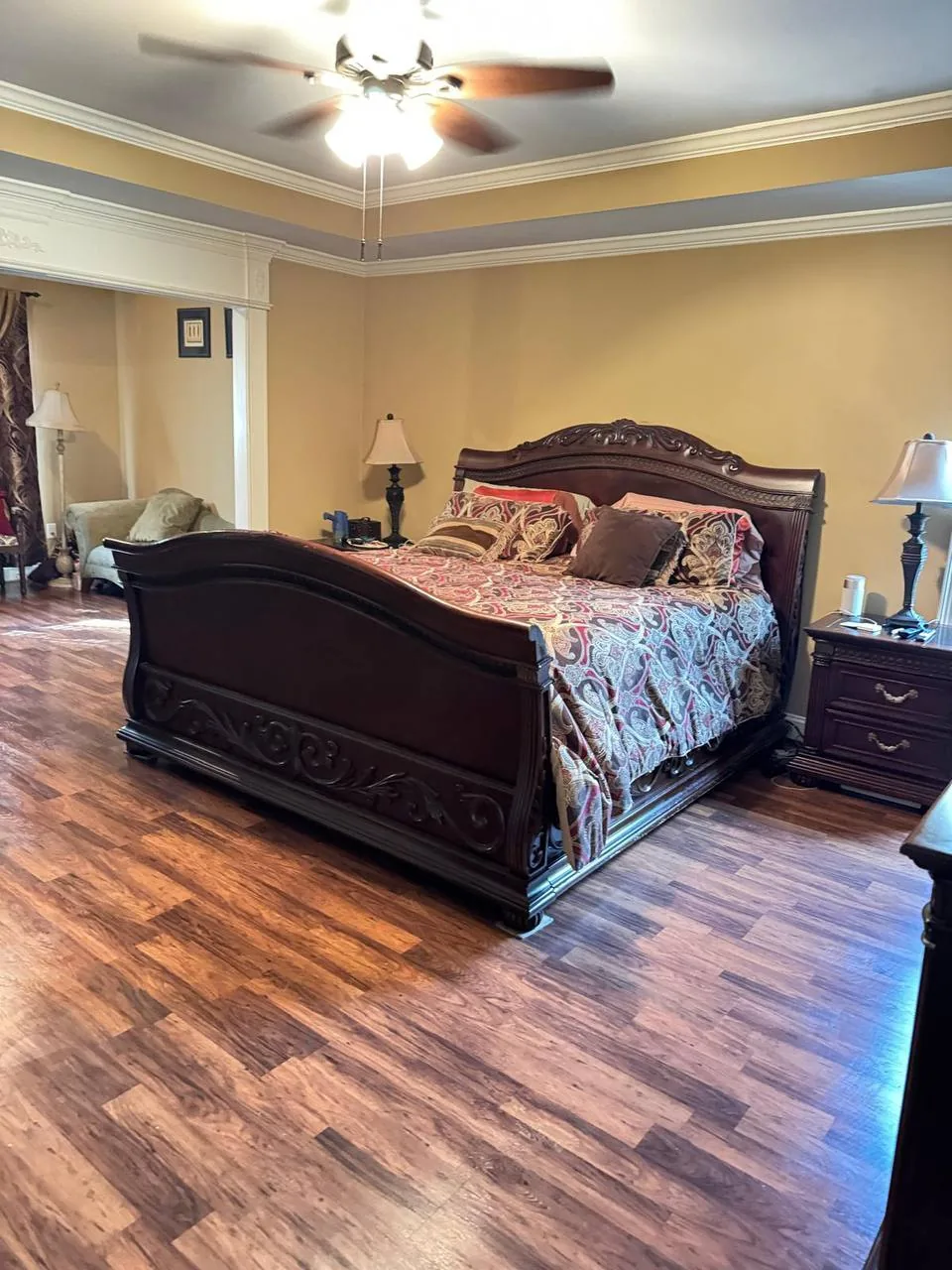 A bedroom cleaned by the Betelmir Cleaning Services team