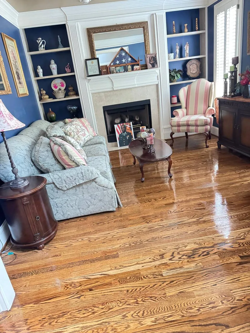 A living room cleaned by the Betelmir Cleaning Services team
