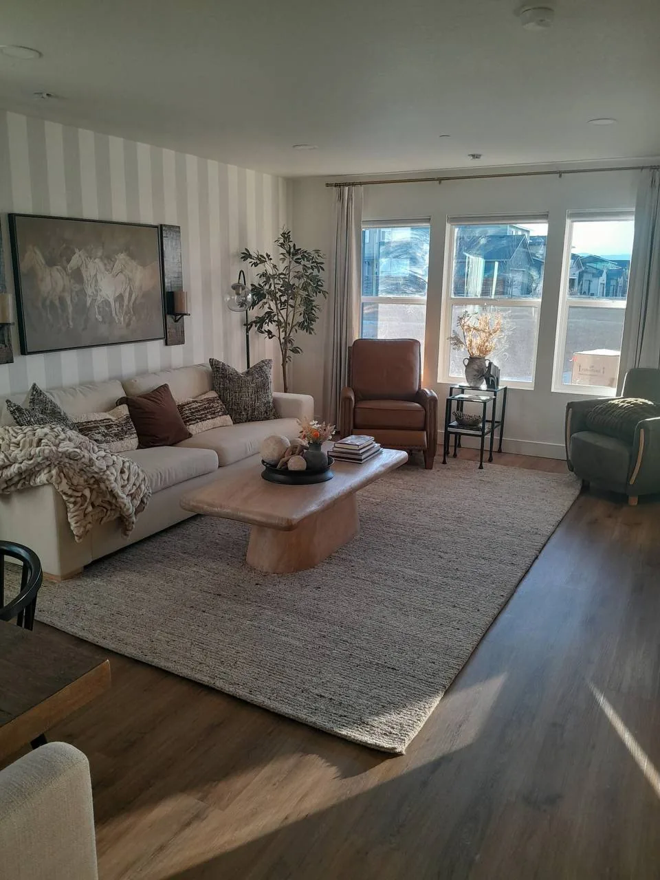A living room cleaned by ImpactPro Cleaning
