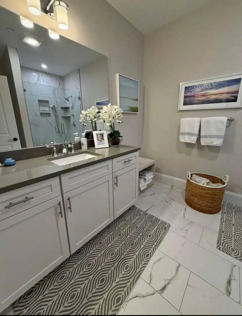 A bathroom cleaned and sanitized by the Betelmir Cleaning Services team